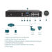Miniature NVR 8 canaux 8 RJ45 PoE+ 53W HDMI 4K H265 1 HDD AI n°3